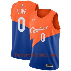 Cleveland Cavaliers Trikot Kevin Love 0 2018-19 Nike City Edition Blau Swingman - Herren